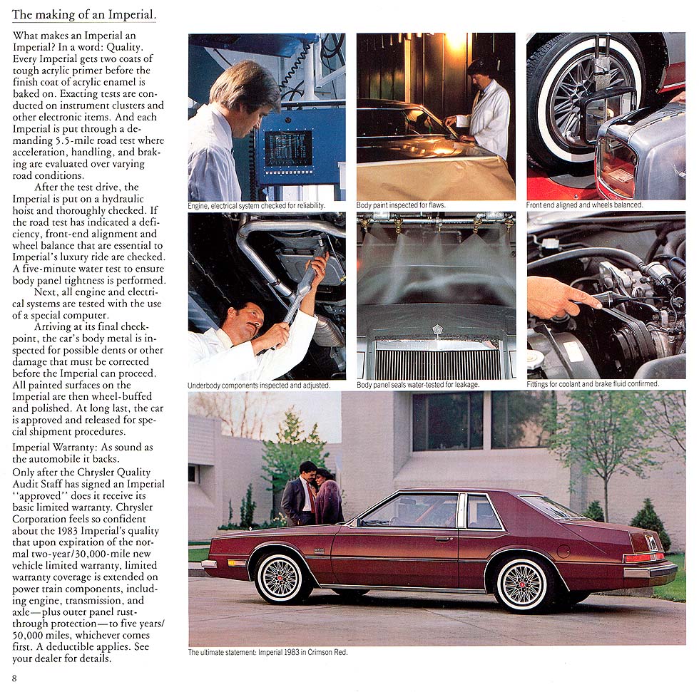 1983 Chrysler Imperial Brochure Page 7